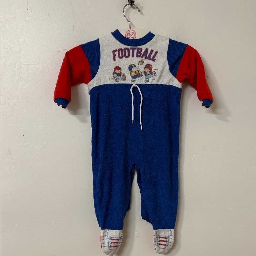 Kids Football One Piece - Red, Blue, White 90’s